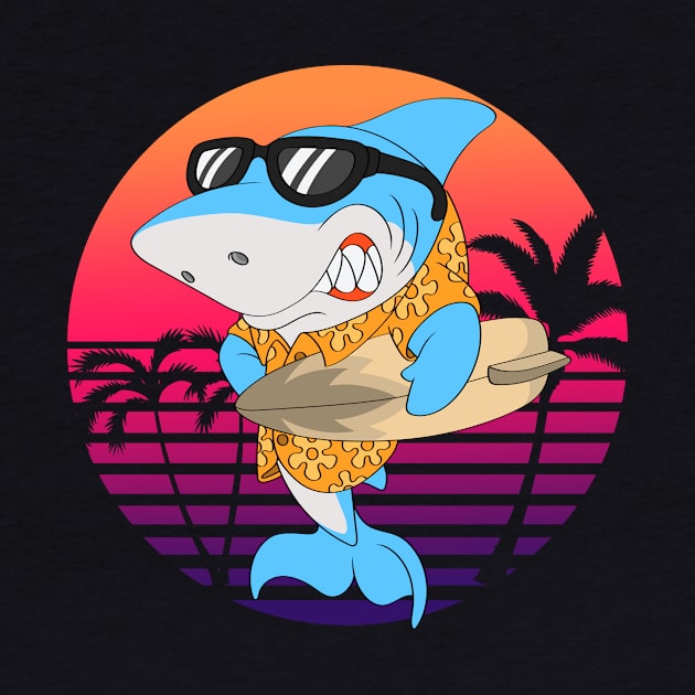 Surfer Shark Surfing Holidays by Foxxy Merch